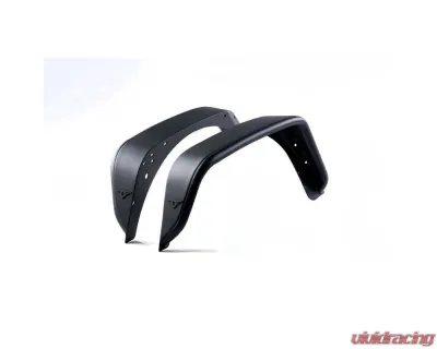 Combat Off Road Black Aluminum Fenders Rear Pair Jeep Wrangler 2007-2018 - 15-1079